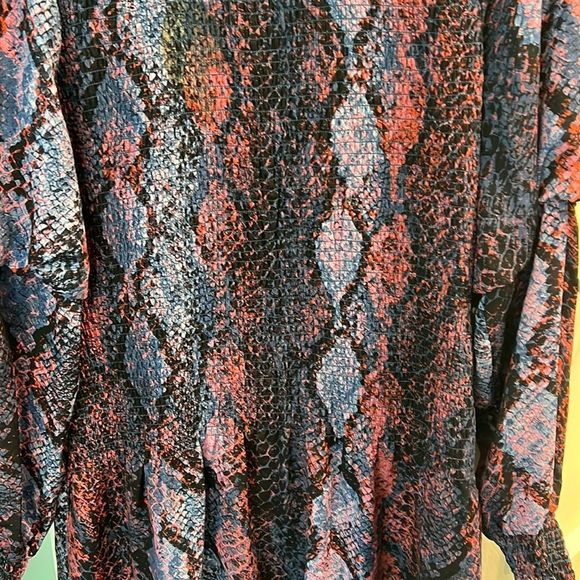 Parker Pink Purple and Black Snakeskin Dress XL - Picture 4 of 6